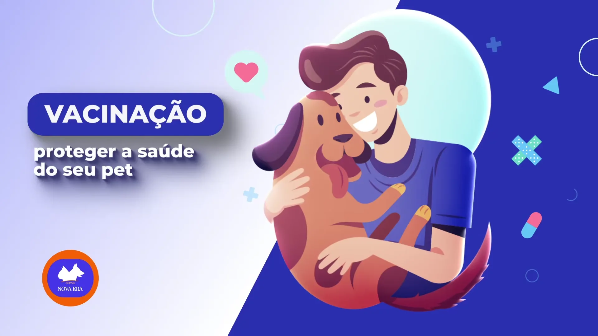 Veterinária & Pet Care · Comercial 9:16 com Ilustração Vetorial e Personagens Animados