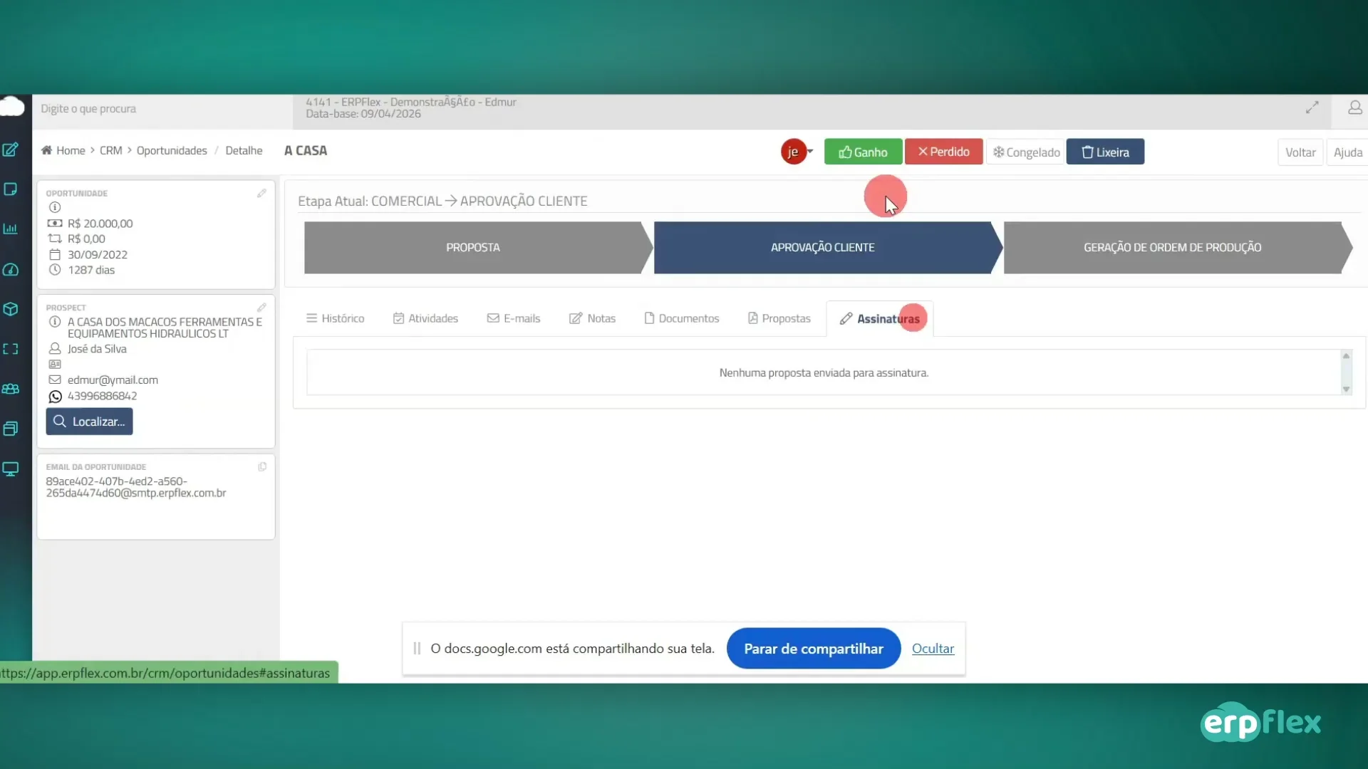 Plataforma ERP · Product Tour B2B: Demonstração Didática de Módulos Complexos