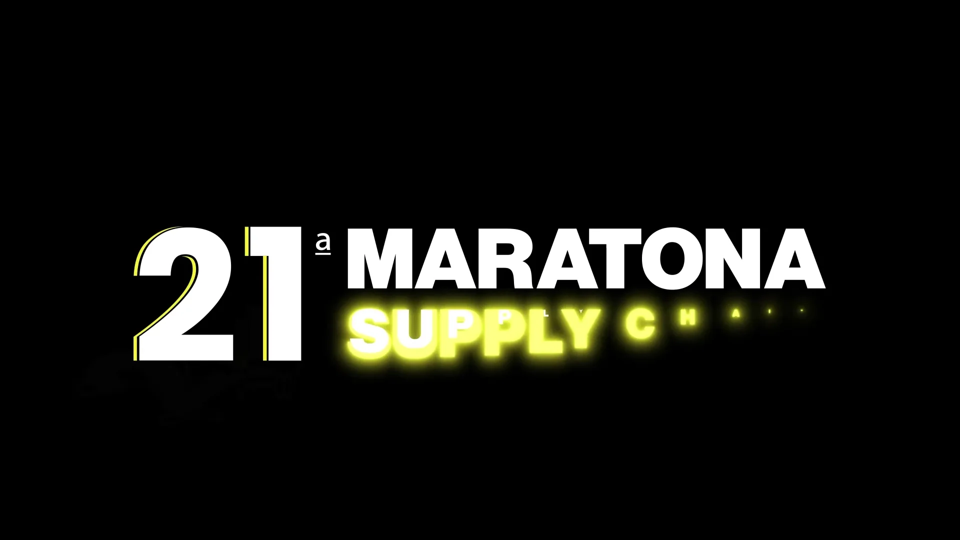 Maratona Supply Chain · Vinheta de Abertura Energética e Pacote Gráfico para Aftermovie