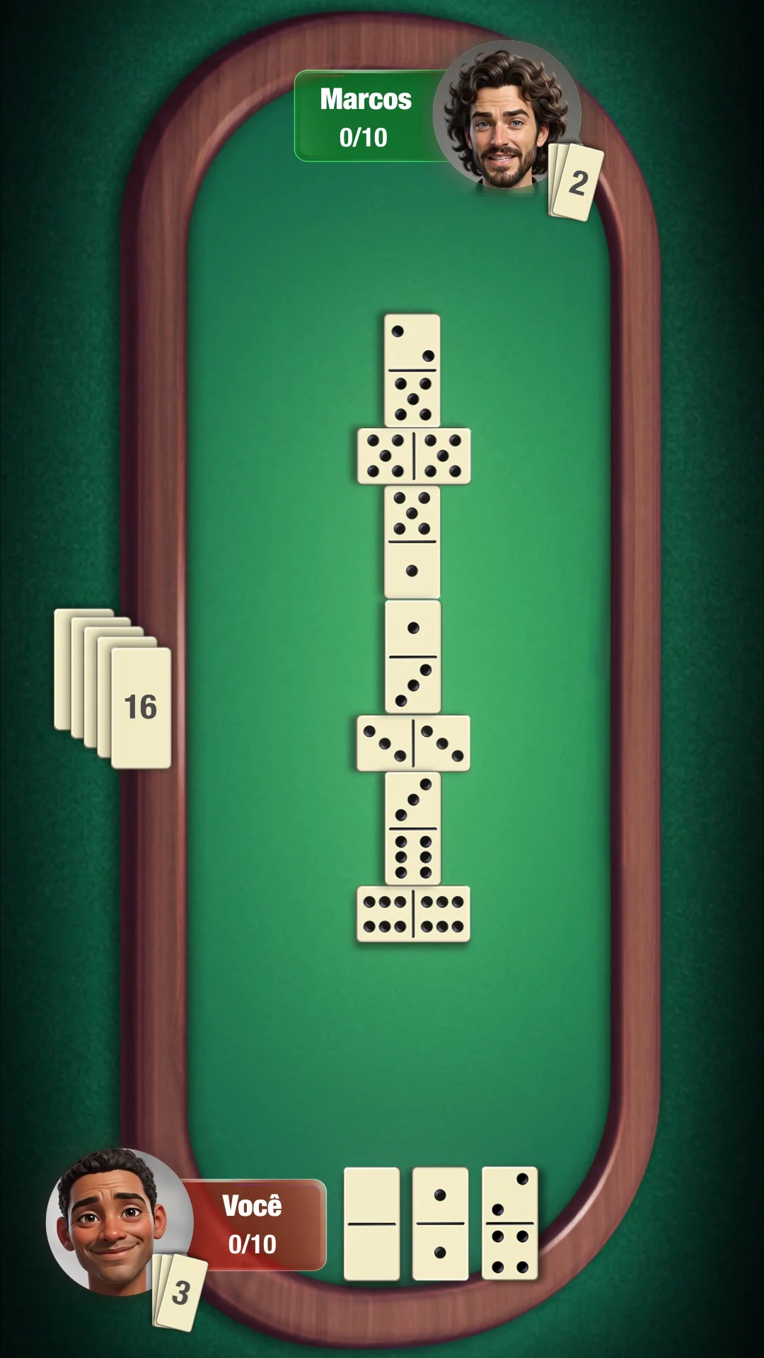 Zimad Games (EUA) · Anúncio Mobile 9:16: Animação de UI In-Game e Dinâmica de Dominó 2D